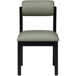 Roundhill Vegan Leather Upholstered Dining Chair in Green
