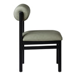 Roundhill Vegan Leather Upholstered Dining Chair in Green