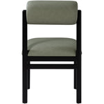 Roundhill Vegan Leather Upholstered Dining Chair in Green