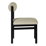 Roundhill Vegan Leather Upholstered Dining Chair in Taupe