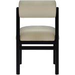 Roundhill Vegan Leather Upholstered Dining Chair in Taupe