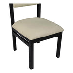 Roundhill Vegan Leather Upholstered Dining Chair in Taupe