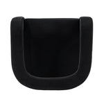 Amirah Velvet Lounge Chair in Black