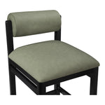 Roundhill Vegan Leather Upholstered Counter Stool in Green