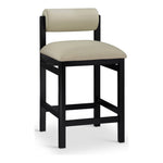 Roundhill Vegan Leather Upholstered Counter Stool in Taupe