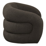 Roxbury Boucle Fabric Upholstered Swivel Accent Chair in Brown