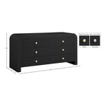Artisto Ash Veneer Dresser in Black