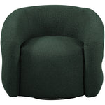 Roxbury Boucle Fabric Upholstered Swivel Accent Chair in Green