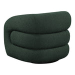 Roxbury Boucle Fabric Upholstered Swivel Accent Chair in Green