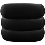 Roxbury Velvet Upholstered Accent Chair in Black