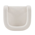 Amirah Velvet Lounge Chair in White