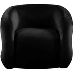 Roxbury Velvet Upholstered Accent Chair in Black