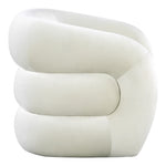 Roxbury Velvet Upholstered Accent Chair in Cream