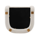 Amirah Velvet Lounge Chair in White
