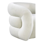 Roxbury Velvet Upholstered Accent Chair in Cream
