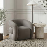 Roxbury Velvet Upholstered Accent Chair in Grey