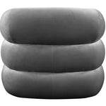 Roxbury Velvet Upholstered Accent Chair in Grey
