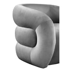 Roxbury Velvet Upholstered Accent Chair in Grey