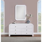 Artisto Ash Veneer Dresser in White