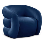 Roxbury Velvet Upholstered Accent Chair in Navy