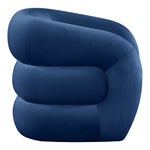 Roxbury Velvet Upholstered Accent Chair in Navy