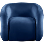 Roxbury Velvet Upholstered Accent Chair in Navy