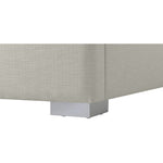 Royce Linen Textured King Bed (3 Boxes) in Beige