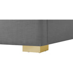 Royce Linen Textured King Bed (3 Boxes) in Grey