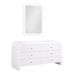 Artisto Ash Veneer Dresser in White
