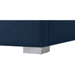 Royce Linen Textured King Bed (3 Boxes) in Navy