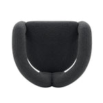 Darian Boucle Lounge Chair in Black