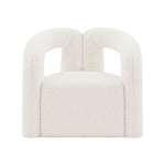 Darian Boucle Lounge Chair in White