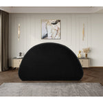 Rudy Teddy Fabric Upholstered King Bed in Black