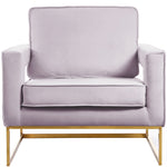 Noah Velvet Upholstered Accent Chair (511-) in Pink