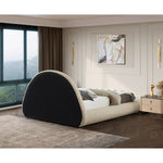 Rudy Teddy Fabric Upholstered Queen Bed in Beige