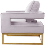 Noah Velvet Upholstered Accent Chair (511-) in Pink