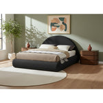 Rudy Teddy Fabric Upholstered Queen Bed in Black