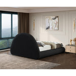 Rudy Teddy Fabric Upholstered Queen Bed in Black
