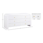 Artisto Ash Veneer Dresser in White