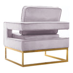 Noah Velvet Upholstered Accent Chair (511-) in Pink