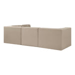 Rummi Velvet Performance Fabric Upholstered 4pc. Modular Sectional in Beige