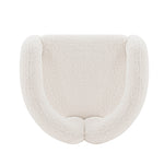 Darian Boucle Lounge Chair in White