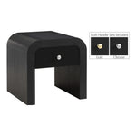Artisto Ash Veneer End / Side Table in Black