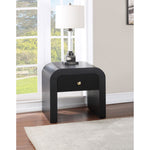 Artisto Ash Veneer End / Side Table in Black
