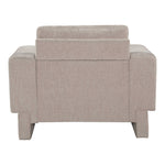 Madeline Chenille Fabric Upholstered Chair in Beige