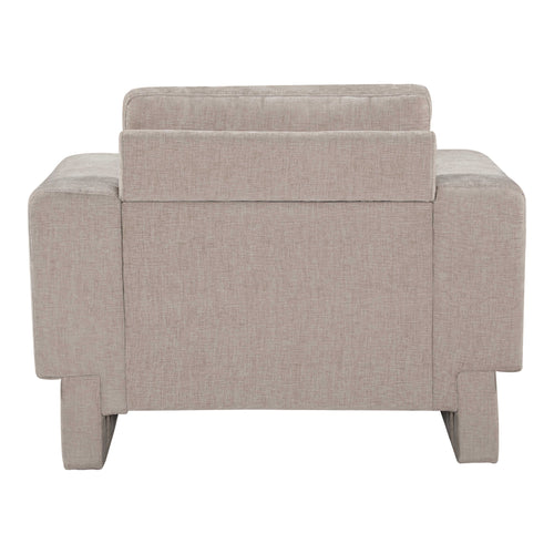 Madeline Chenille Fabric Upholstered Chair in Beige