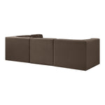 Rummi Velvet Performance Fabric Upholstered 4pc. Modular Sectional in Brown