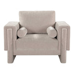 Madeline Chenille Fabric Upholstered Chair in Beige