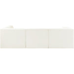 Rummi Velvet Performance Fabric Upholstered 4pc. Modular Sectional in Cream