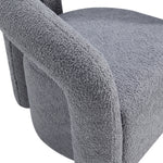 Darian Boucle Lounge Chair in Gray